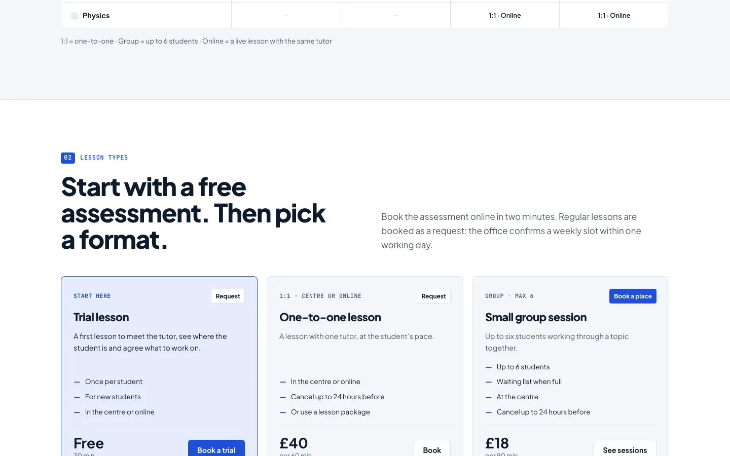 The same page scrolled half way down with the setting off: the header has scrolled away and only the page content shows